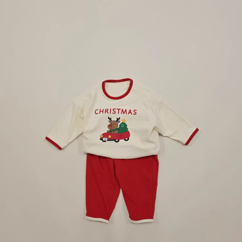 CHRISTMAS幼児用トナカイカー2点セット - 赤 - 4～5歳 - image 2