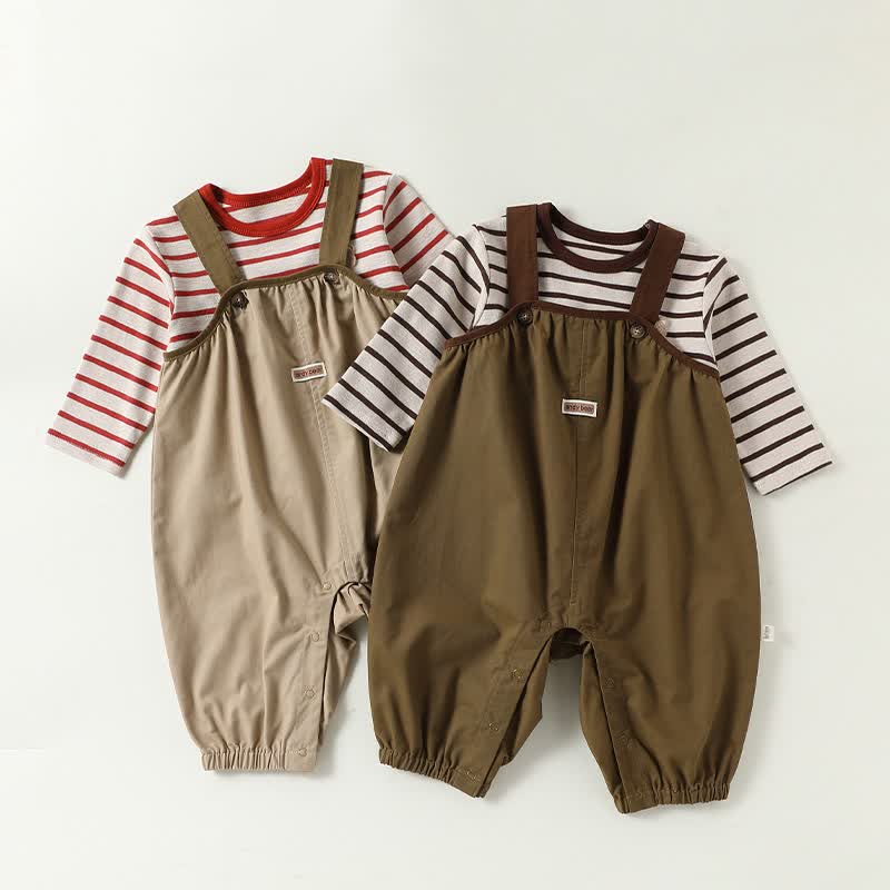 ベビー・幼児用バルーンレッグオーバーオールまたはストライプTシャツ - image 9