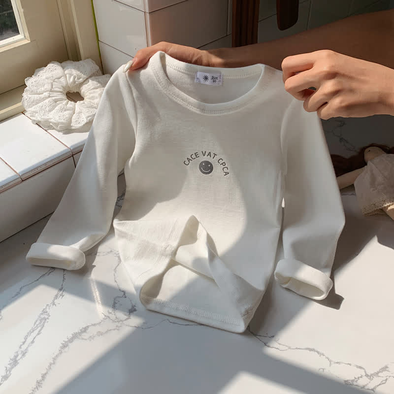 幼児用スマイリー柄長袖Tシャツ - 白 - 10-11歳 - image 2