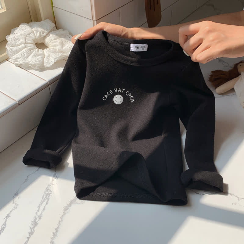 幼児用スマイリー柄長袖Tシャツ - 黒 - 10-11歳 - image 4