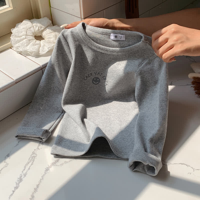 幼児用スマイリー柄長袖Tシャツ - グレー - 10-11歳 - image 7