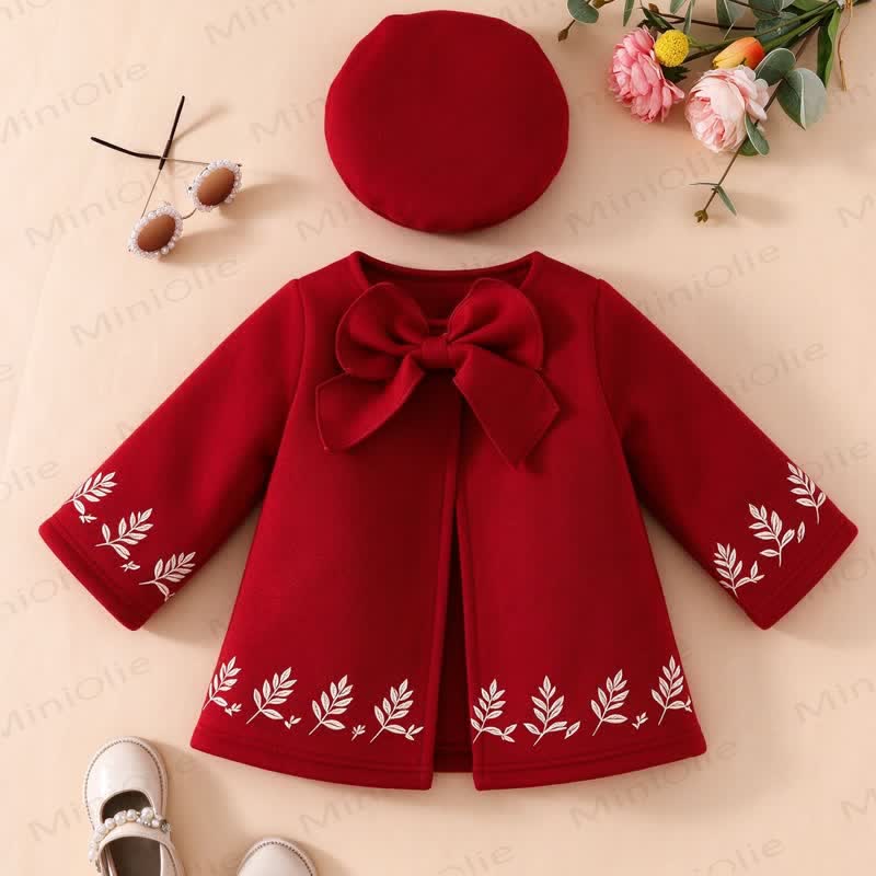 女の子用クリスマスケープDressコートと帽子のセット - image 18