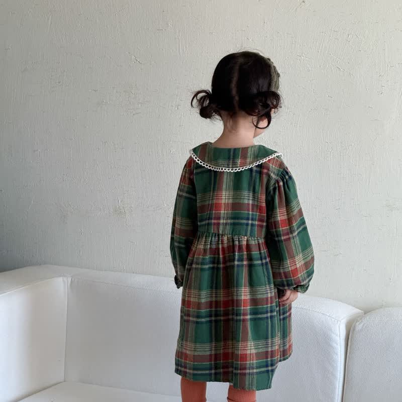 幼児用快適クラシックチェック柄パジャマセットまたはDress - image 9
