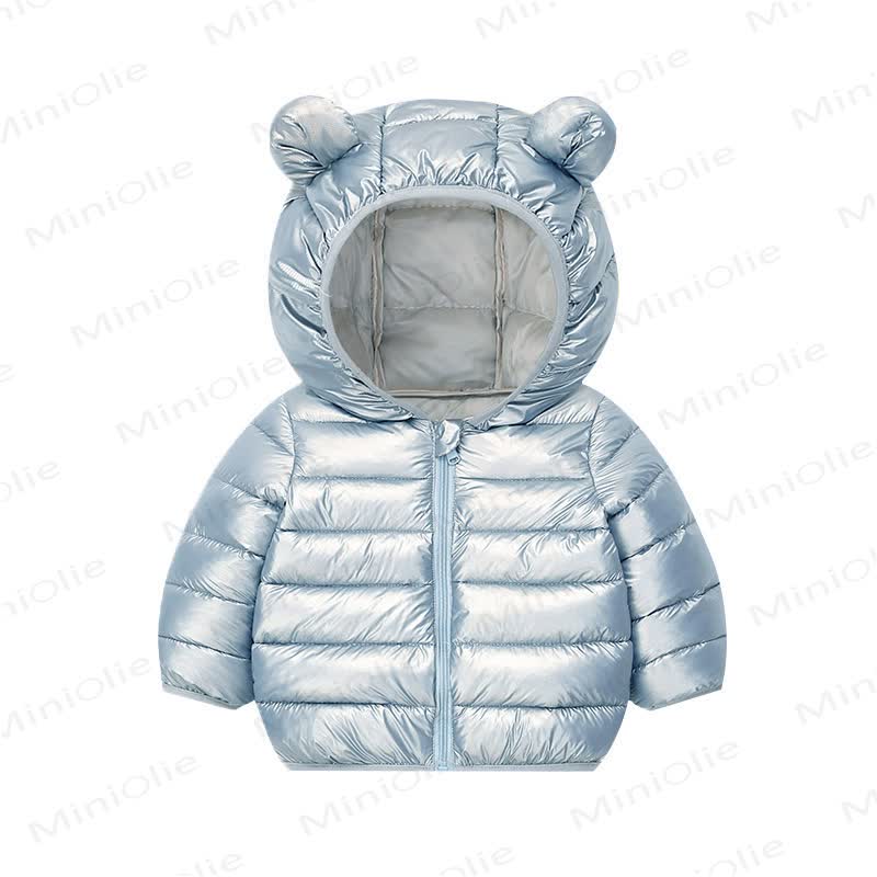 ベビー・幼児用軽量フード付きダウンジャケット - 838ブルー - 6～7歳 - image 9