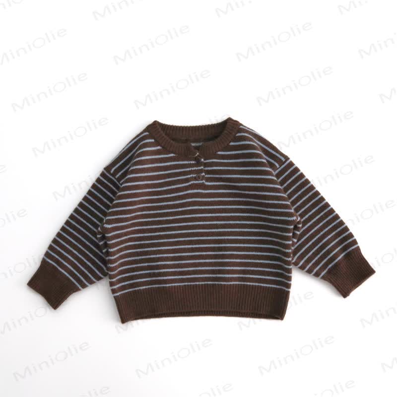 ベビー・幼児用ストライプセーター - 茶色 - 6～7歳 - image 3