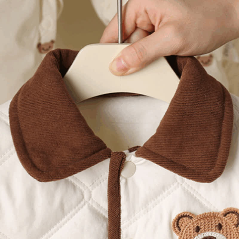 幼児用クマ柄Quilted Jacket＆パンツセット - image 2