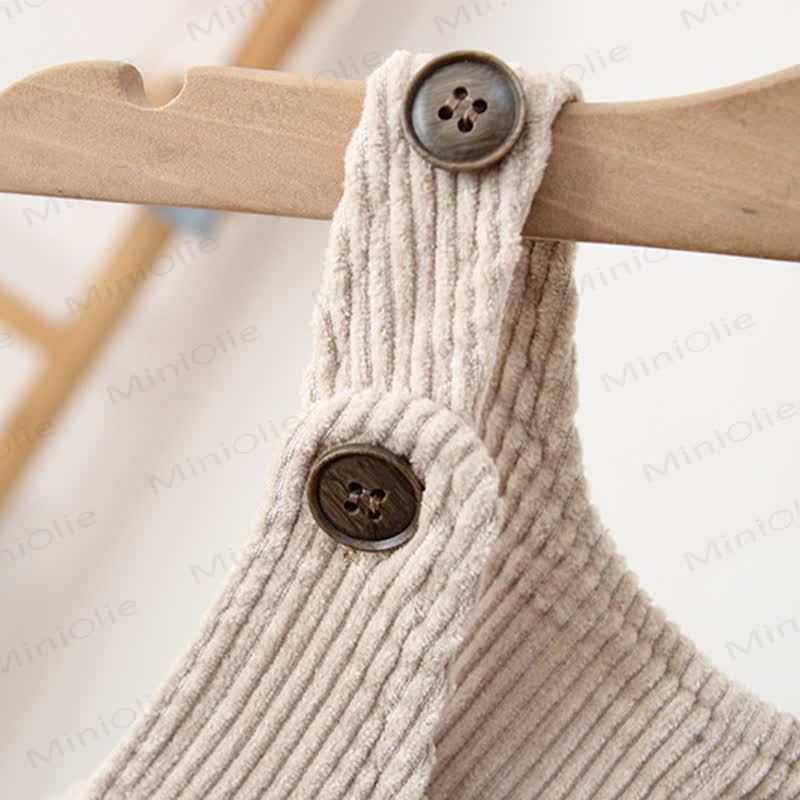 ベビー幼児用動物柄コーデュロイフリース裏地オーバーオール - image 6