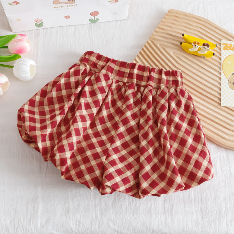 幼児用女の子向けキノコ刺繍入りノースリーブトップス＆ショートパンツ 2点セット - image 7