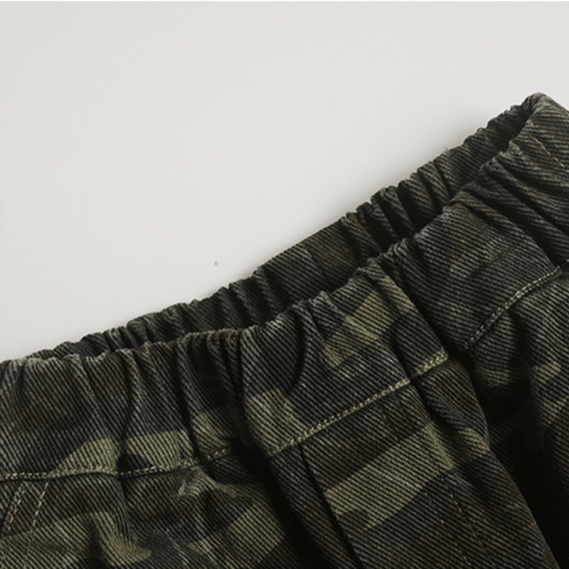 幼児男の子用迷彩柄作業パンツ - image 8