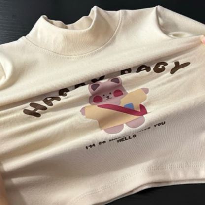 HAPPY BABY幼児用クマ柄長袖Tシャツ - image 13