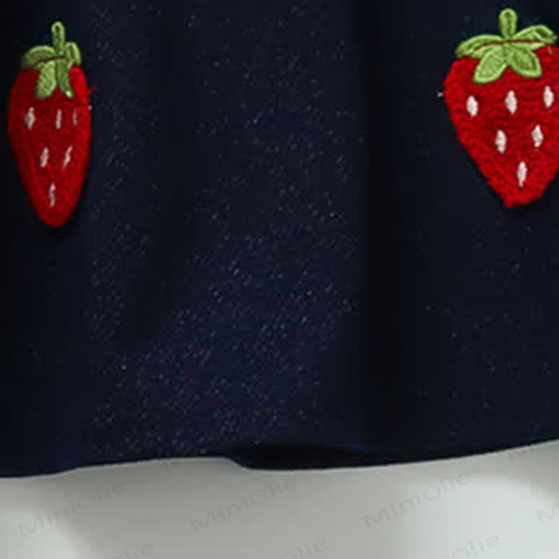 幼児用女の子用ストロベリーリボンDress - image 6