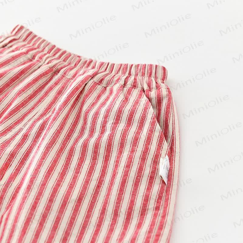 ベビー・幼児用スイカ柄コットンタンクトップまたはチェック柄ショートパンツ - image 8