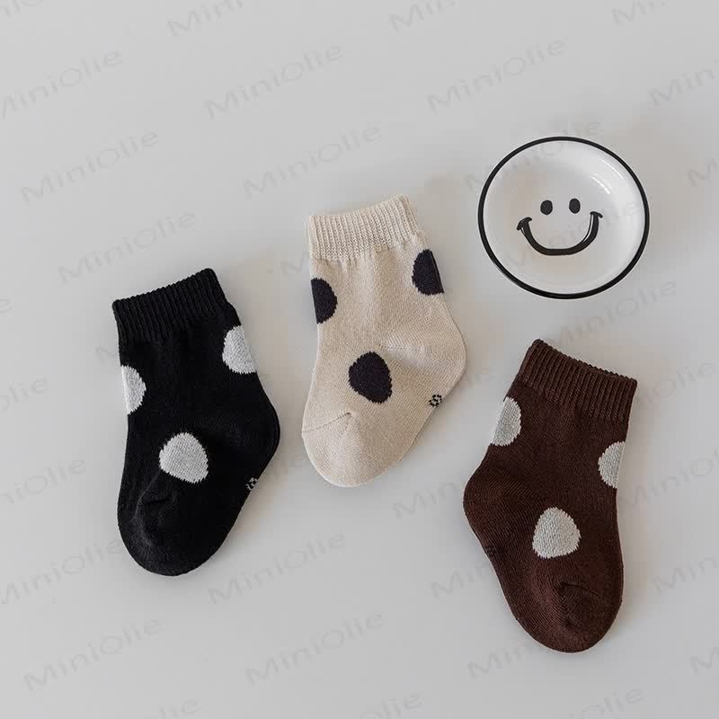 ベビー幼児用ラブリードットソックス