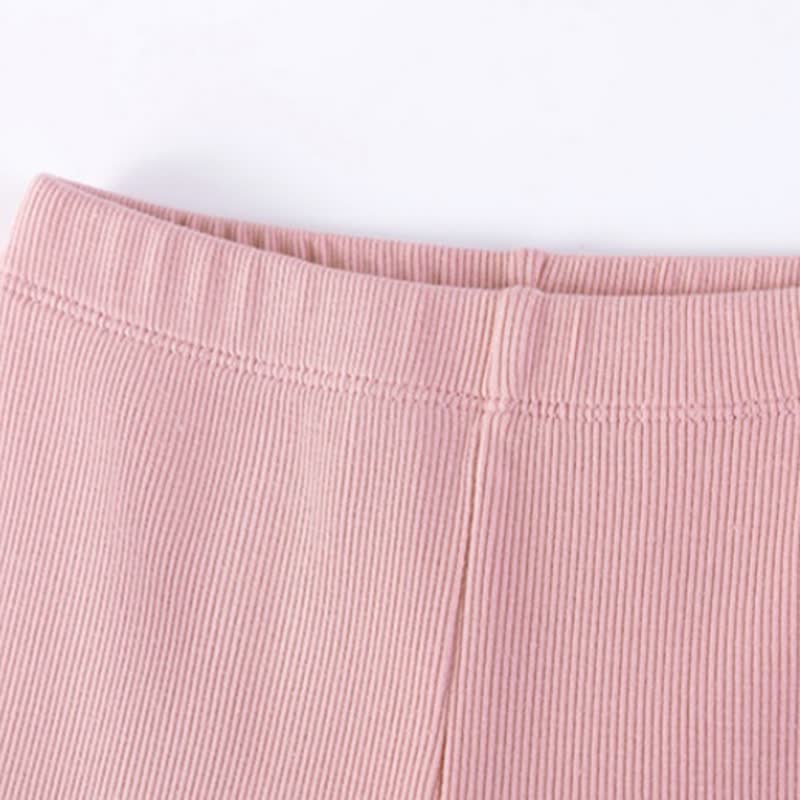 幼児用女の子向けピンク花柄アップリケ付きスウェットシャツとパンツのツーピースセット - image 7