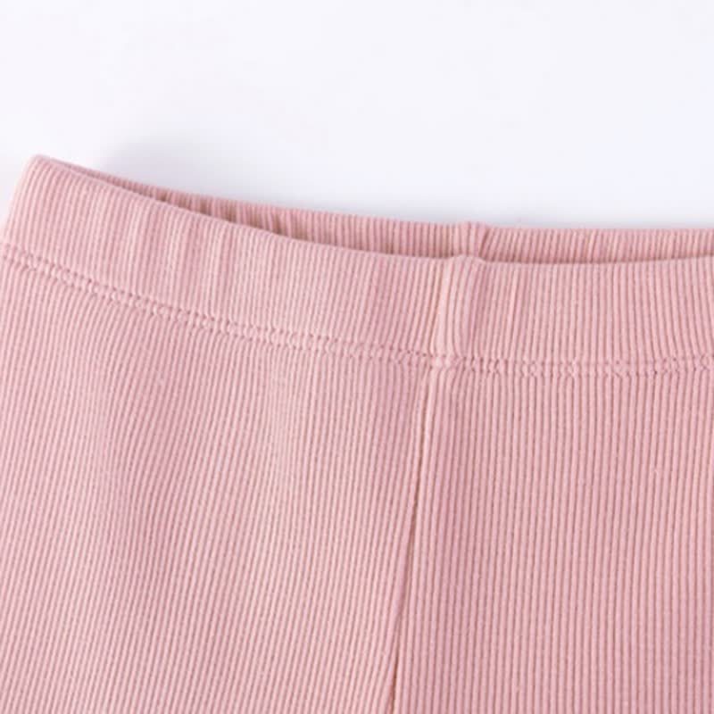 幼児用女の子向けピンク花柄アップリケ付きスウェットシャツとパンツのツーピースセット - image 7