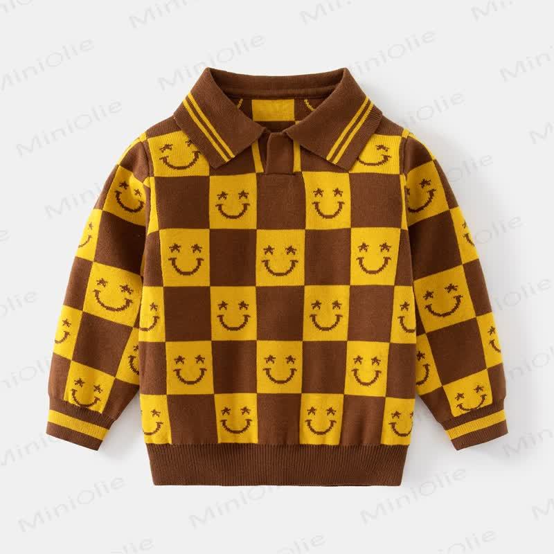 キッズボーイズニットラペルセーター - 黄色 - 8歳 - image 9