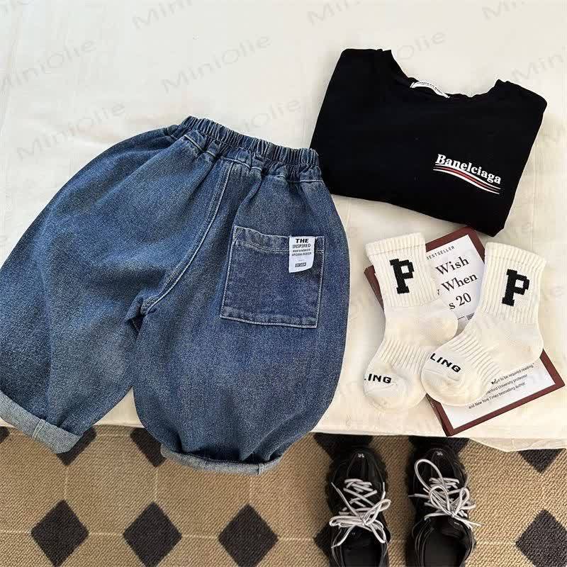 キッズボーイズルーズハーレムジーンズパンツ - image 10