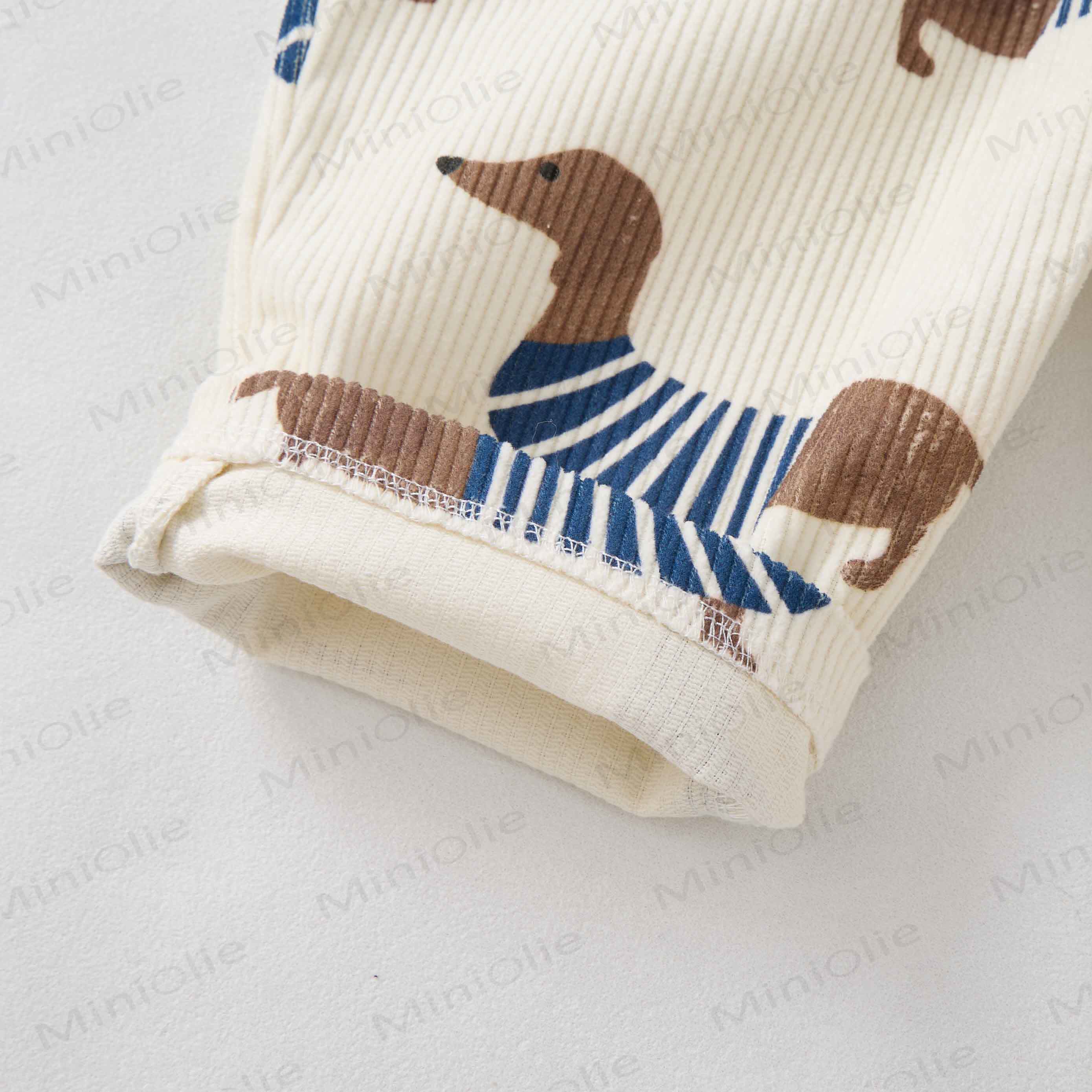 ベビー幼児用ダックスフンドコーデュロイオーバーオール - image 5