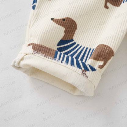 ベビー幼児用ダックスフンドコーデュロイオーバーオール - image 5