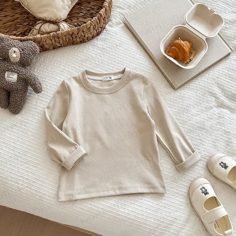 キッズ用無地ベースレイヤーソフトTシャツ - アプリコット - 12歳 - image 15