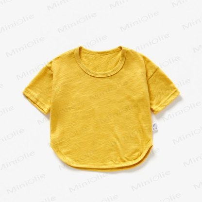 ベビー・幼児用無地サマーTシャツ - 黄色 - 4～5歳 - image 6