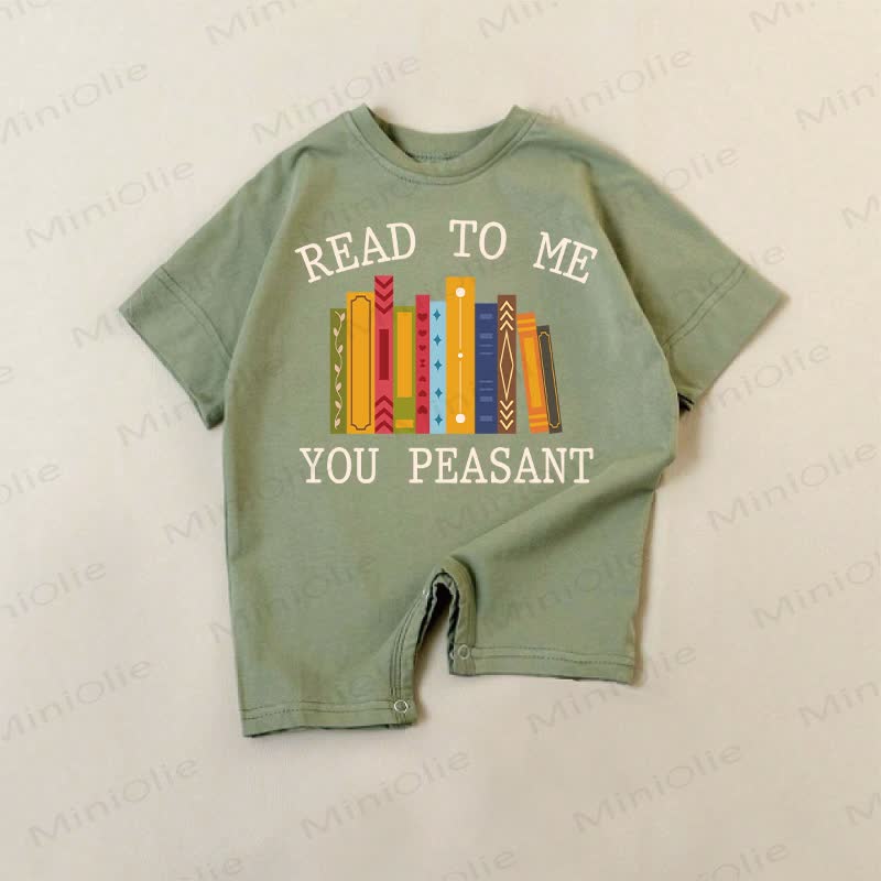 READ TO ME YOU PEASANTグリーンのロンパース - 緑 - 18～24ヶ月 - image 1