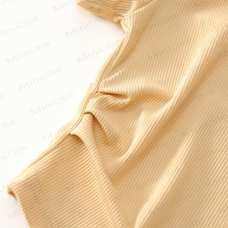 幼児用ニット半袖トップスとフレアパンツの2ピースセット - image 13