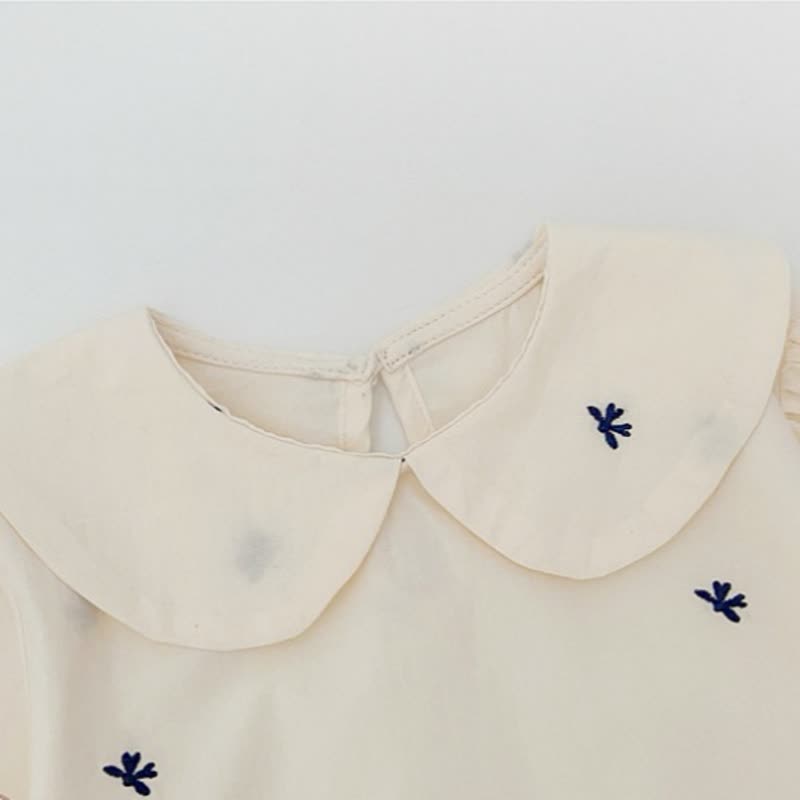 幼児用ベビーガールズ ホワイト長袖トップスまたはギンガムチェックのジャンパースカート - image 4