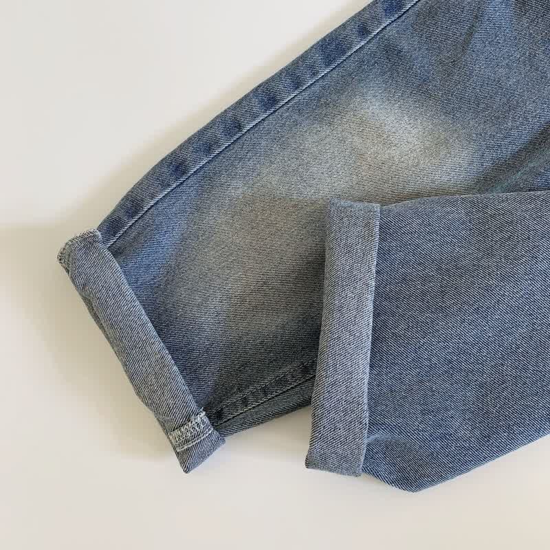 幼児男の子用デニム刺繍スマイルパンツ - image 9