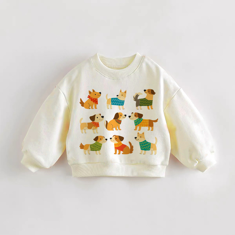 ベビー・幼児用ナイン・ドッグス クリームスウェットシャツ - クリーム - 3～5歳 - image 1