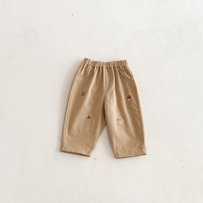 ベビー 幼児 男の子 リス マッシュルーム デニムパンツ - 茶色 - 3～5歳 - image 7