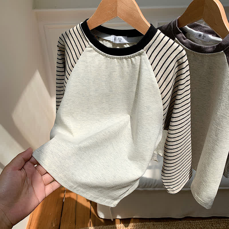 キッズ コントラストカラー ラグラン ベースレイヤー Tシャツ - ストライプ - 12歳 - image 15