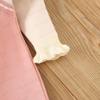 幼児用女の子用リボンバニーニットドレス - image 8