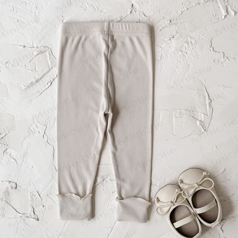 ベビーガールズ リボン無地レギンス - image 9