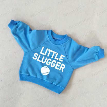 LITTLE SLUGGER幼児用ブルースウェットシャツ - 青 - 3～5歳 - image 1