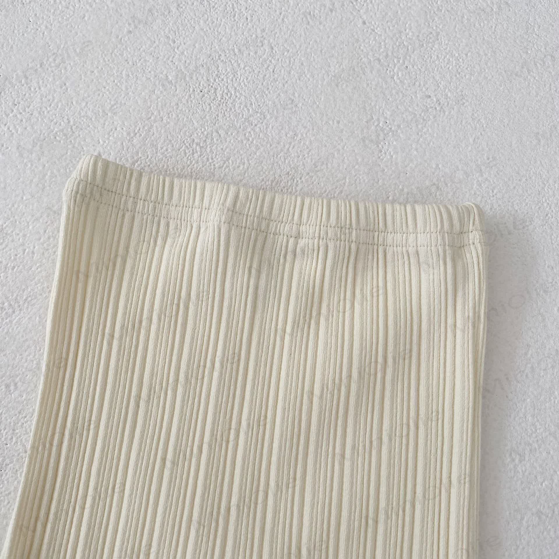 ベビー幼児女の子用無地レースリブレギンス - image 8