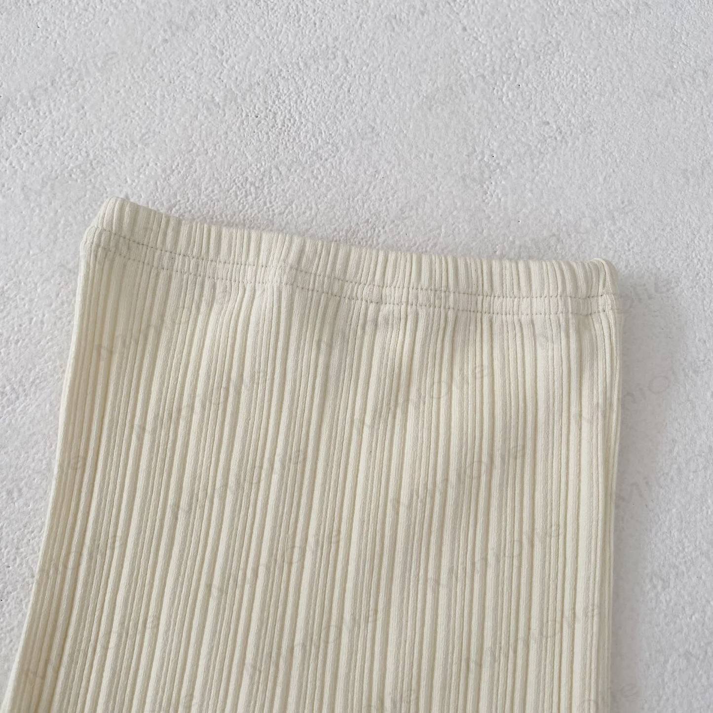 ベビー幼児女の子用無地レースリブレギンス - image 8