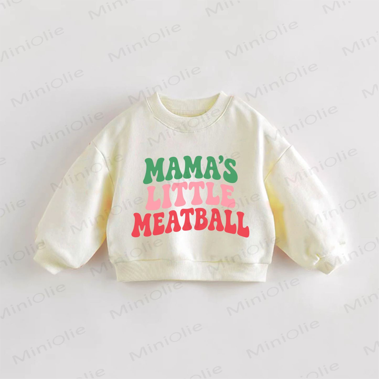 MAMA'S LITTLE MEATBALL幼児用スウェットシャツ - クリーム - 3～5歳 - image 1