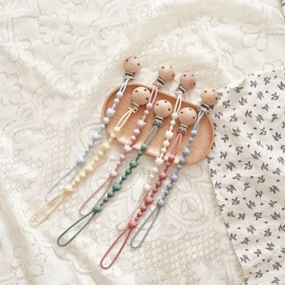 ベビーシリコンベアおしゃぶりクリップ - image 3