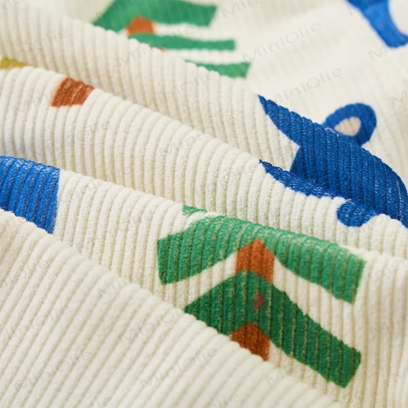 ベビー幼児用ベア＆ツリーコーデュロイオーバーオール - image 4