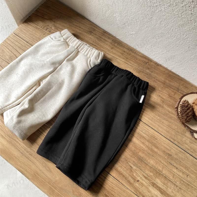 男の子用フリース無地パンツ - image 3