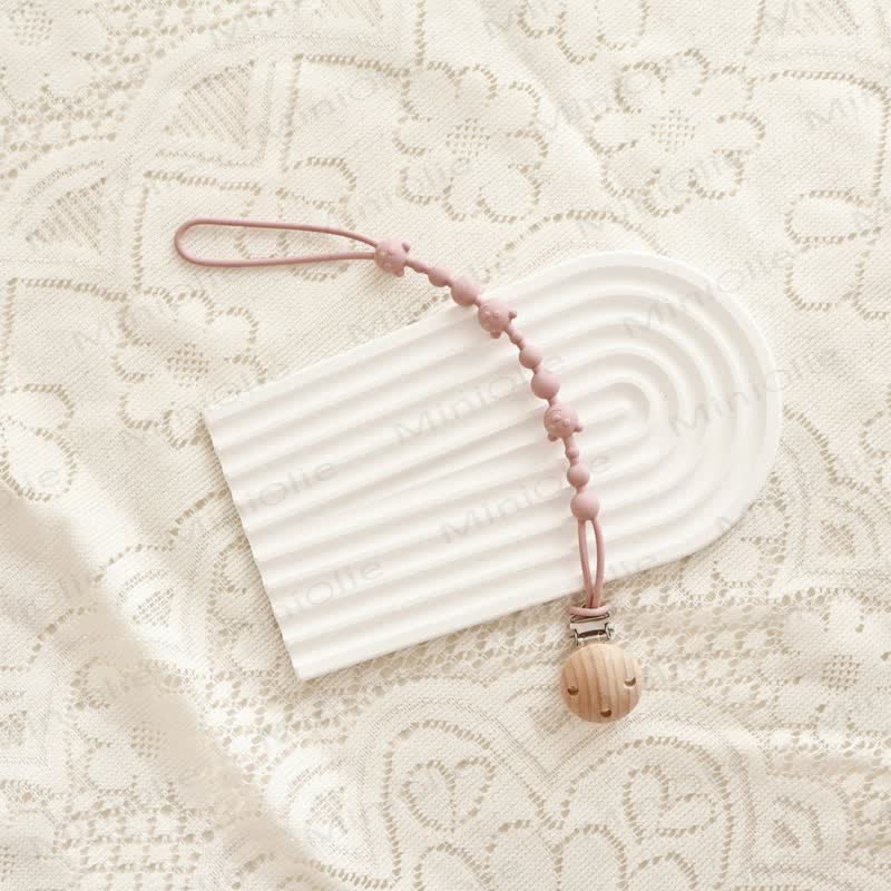 ベビーシリコンベアおしゃぶりクリップ - ライトパープル - 0～24ヶ月 - image 9