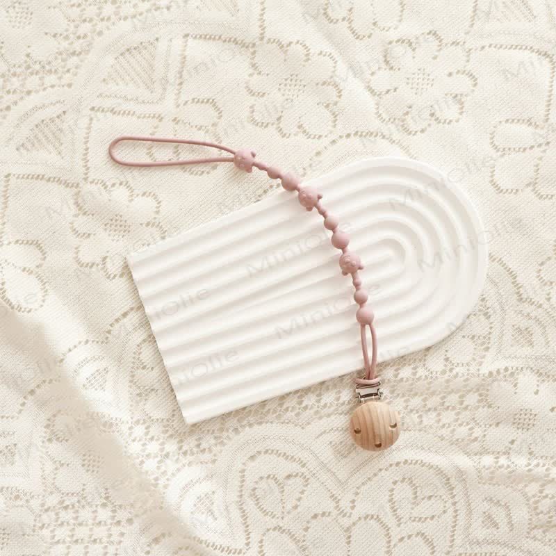 ベビーシリコンベアおしゃぶりクリップ - ライトパープル - 0～24ヶ月 - image 9