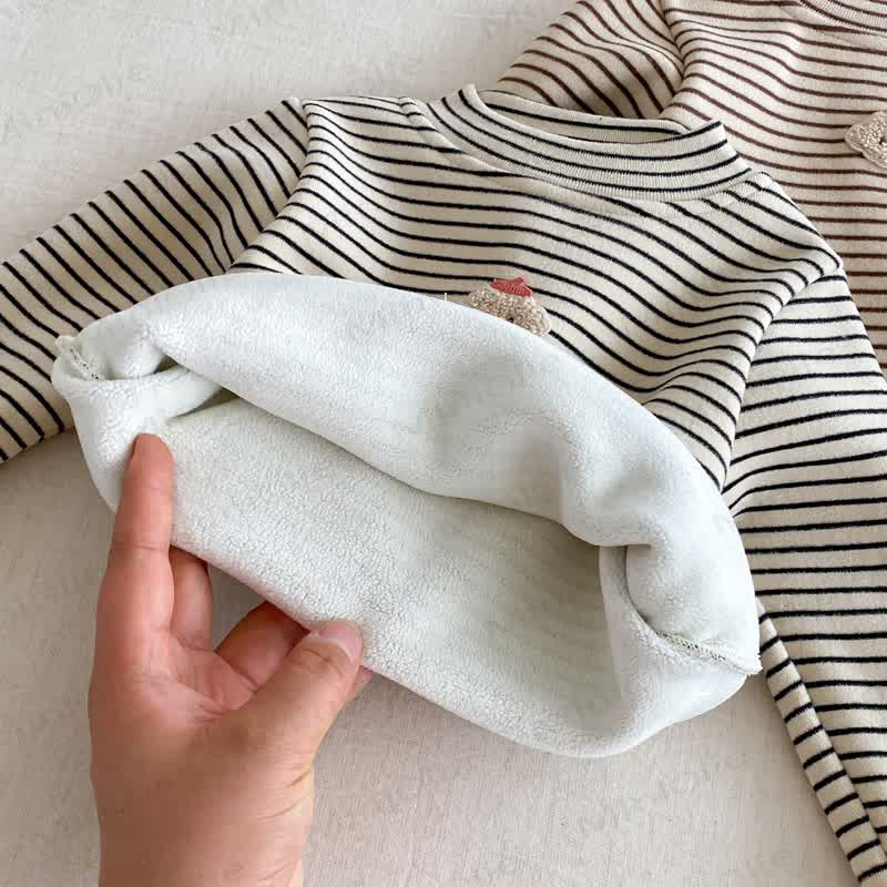 ベビー 幼児 女の子 ストライプ フリース Tシャツ - image 7