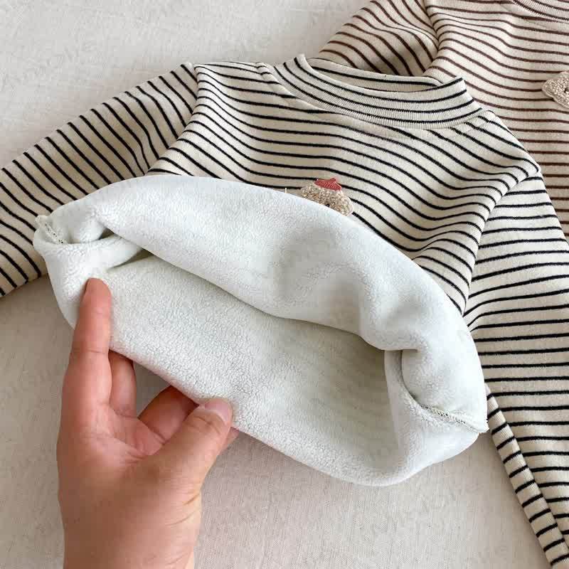 ベビー 幼児 女の子 ストライプ フリース Tシャツ - image 7