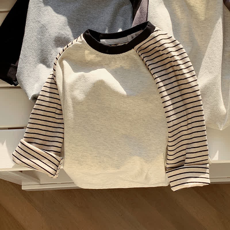 キッズ コントラストカラー ラグラン ベースレイヤー Tシャツ - image 8