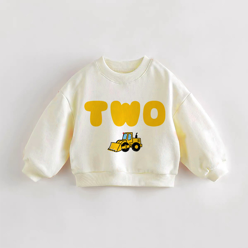 ベビー幼児用クリームスウェットシャツTWO - クリーム - 3～5歳 - image 1