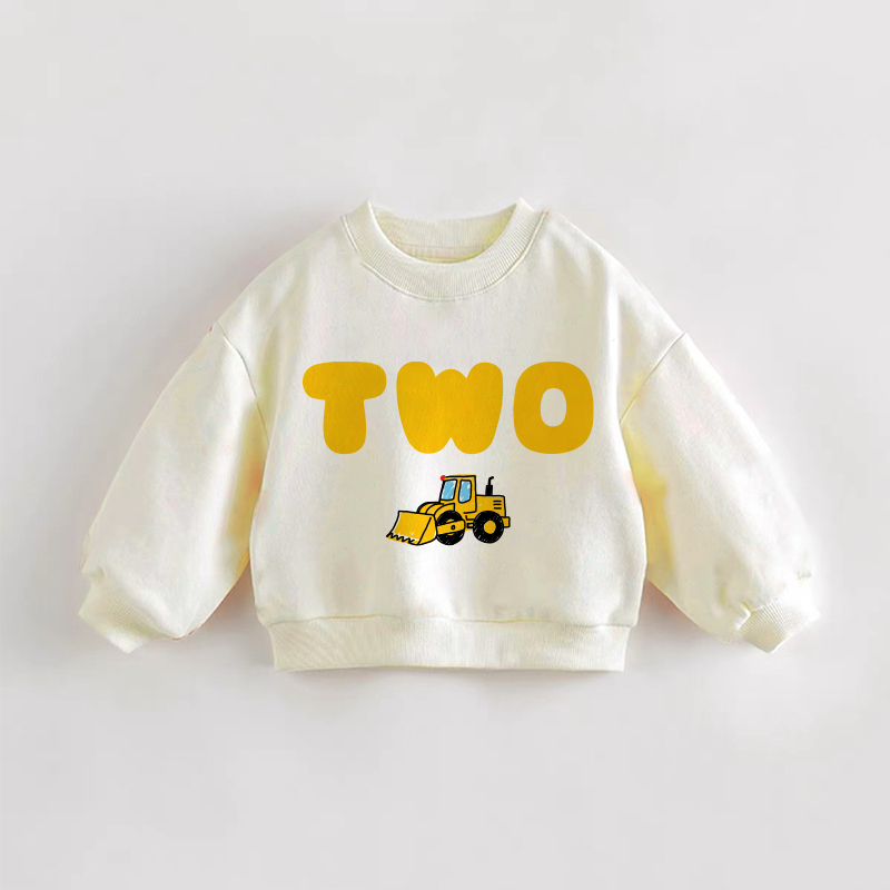 ベビー幼児用クリームスウェットシャツTWO - クリーム - 3～5歳 - image 1