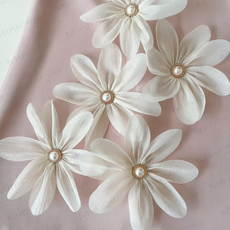 幼児用3Dフラワーノースリーブ優雅ドレス - image 14