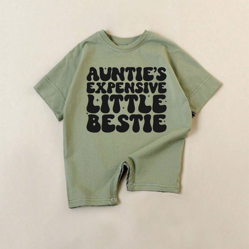 AUNTIE'S EXPENSIVE LITTLE BESTIEグリーンロンパース - 緑 - 18～24ヶ月 - image 1